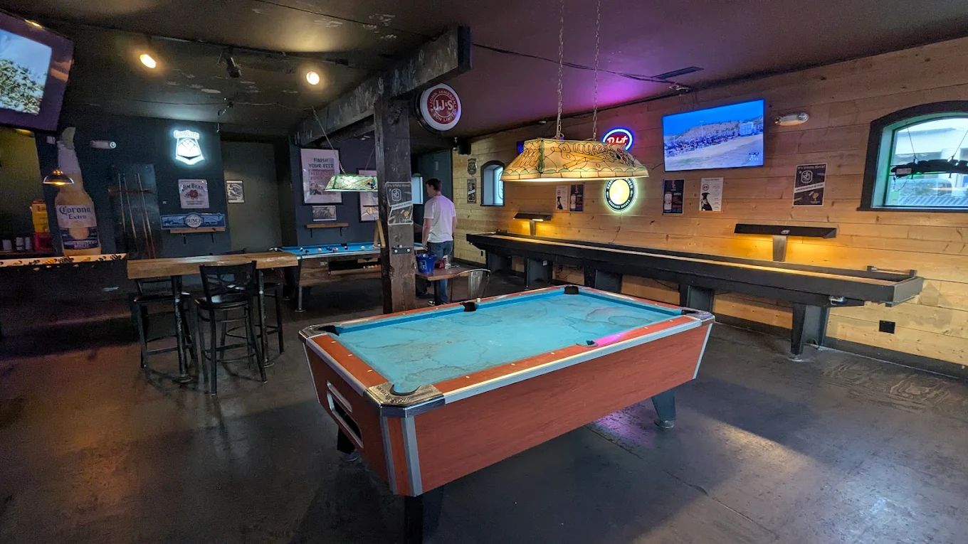JC's Bar & Grill pool hall exterior/interior