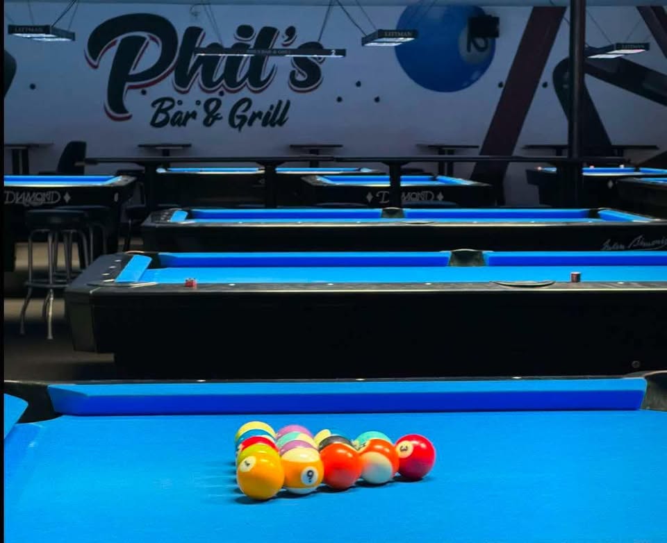 Phil's Bar and Grill pool hall exterior/interior