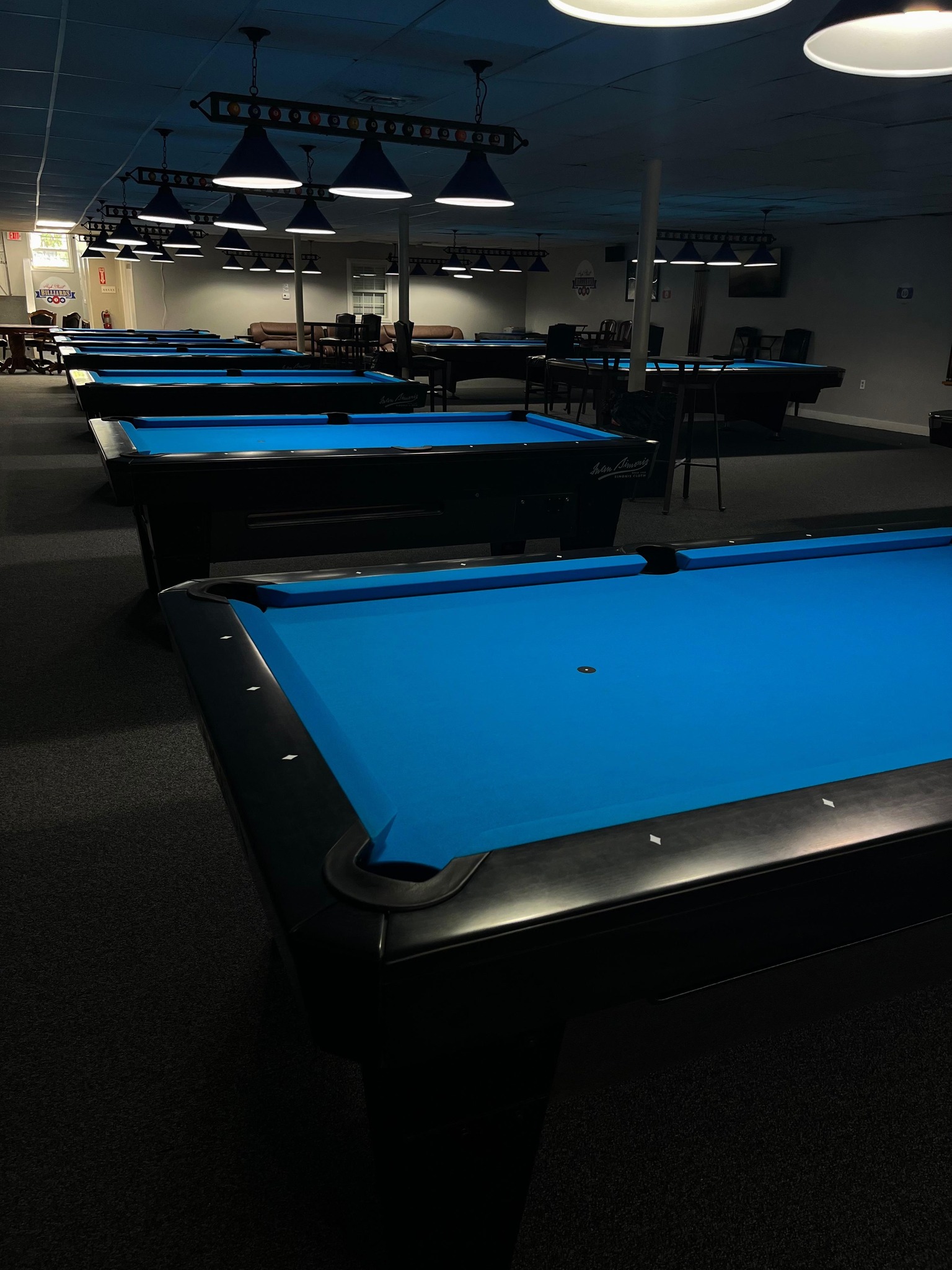 High Street Billiards pool hall exterior/interior