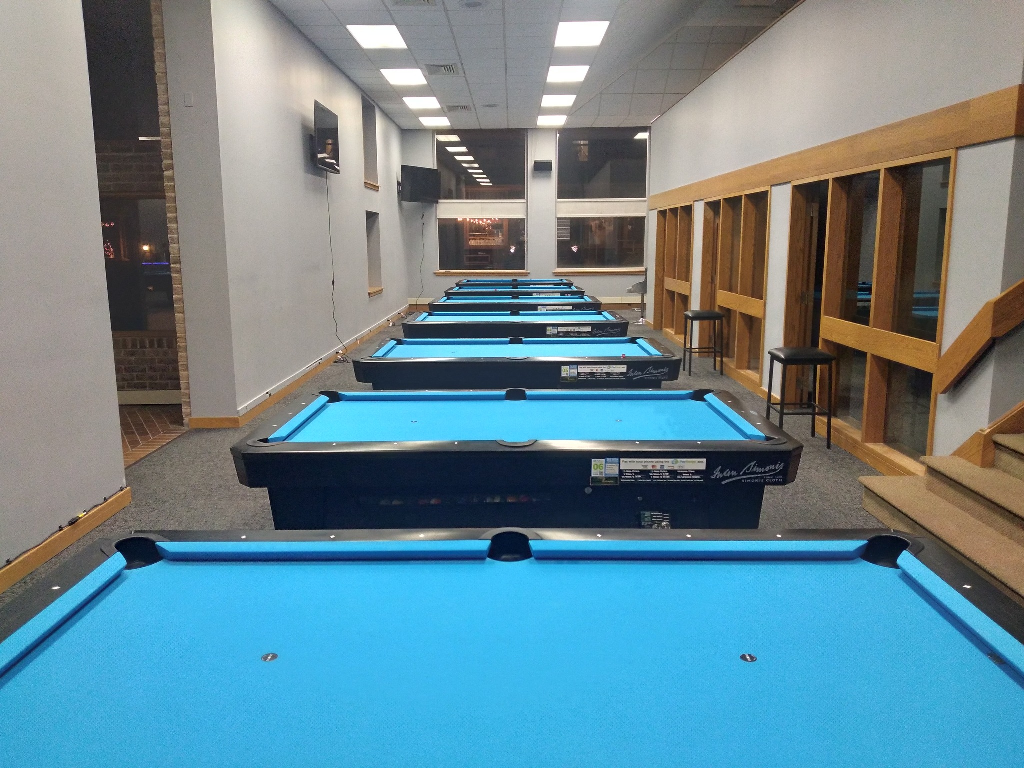 Club Med Billiards pool hall exterior/interior