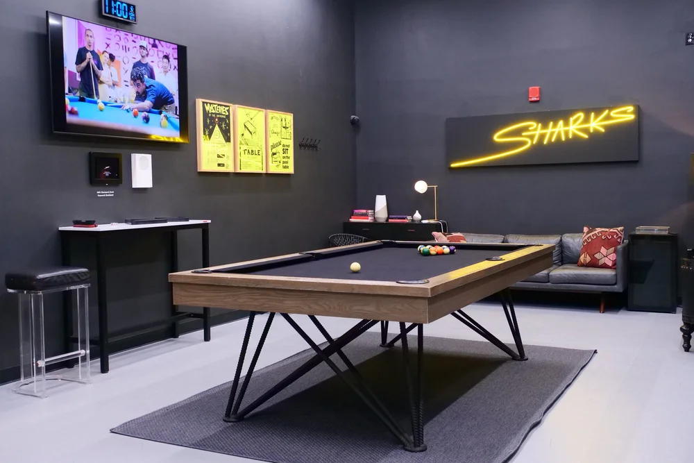 Sharks Pool Club pool hall exterior/interior