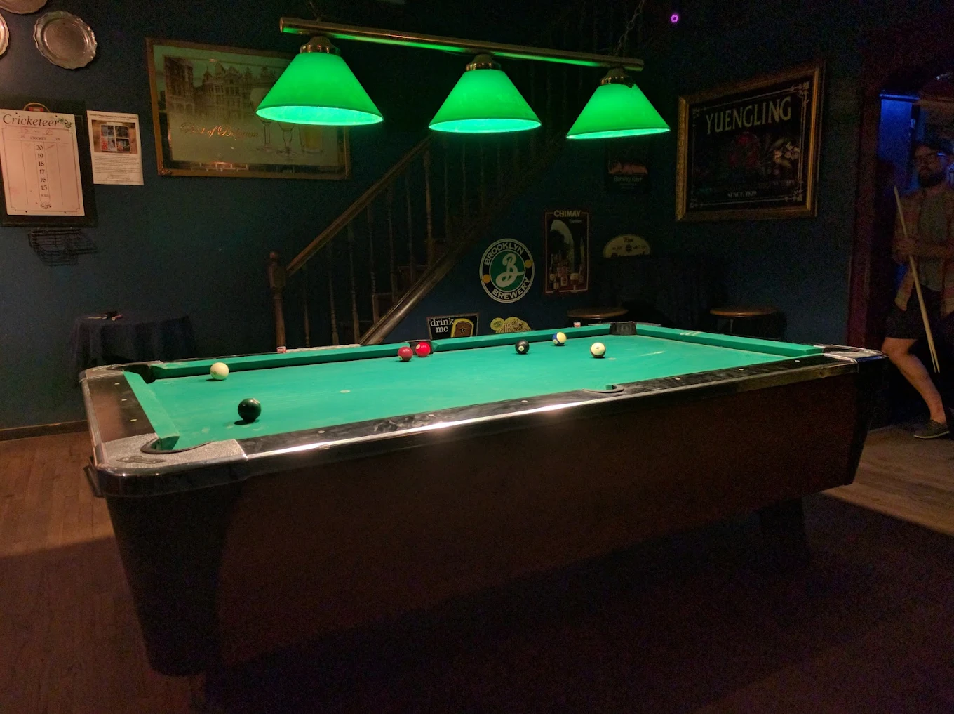 The Druid's Keep pool hall exterior/interior