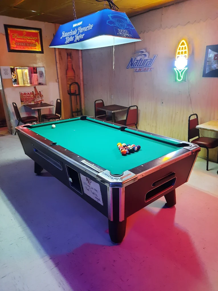 Spikes Cafe pool hall exterior/interior