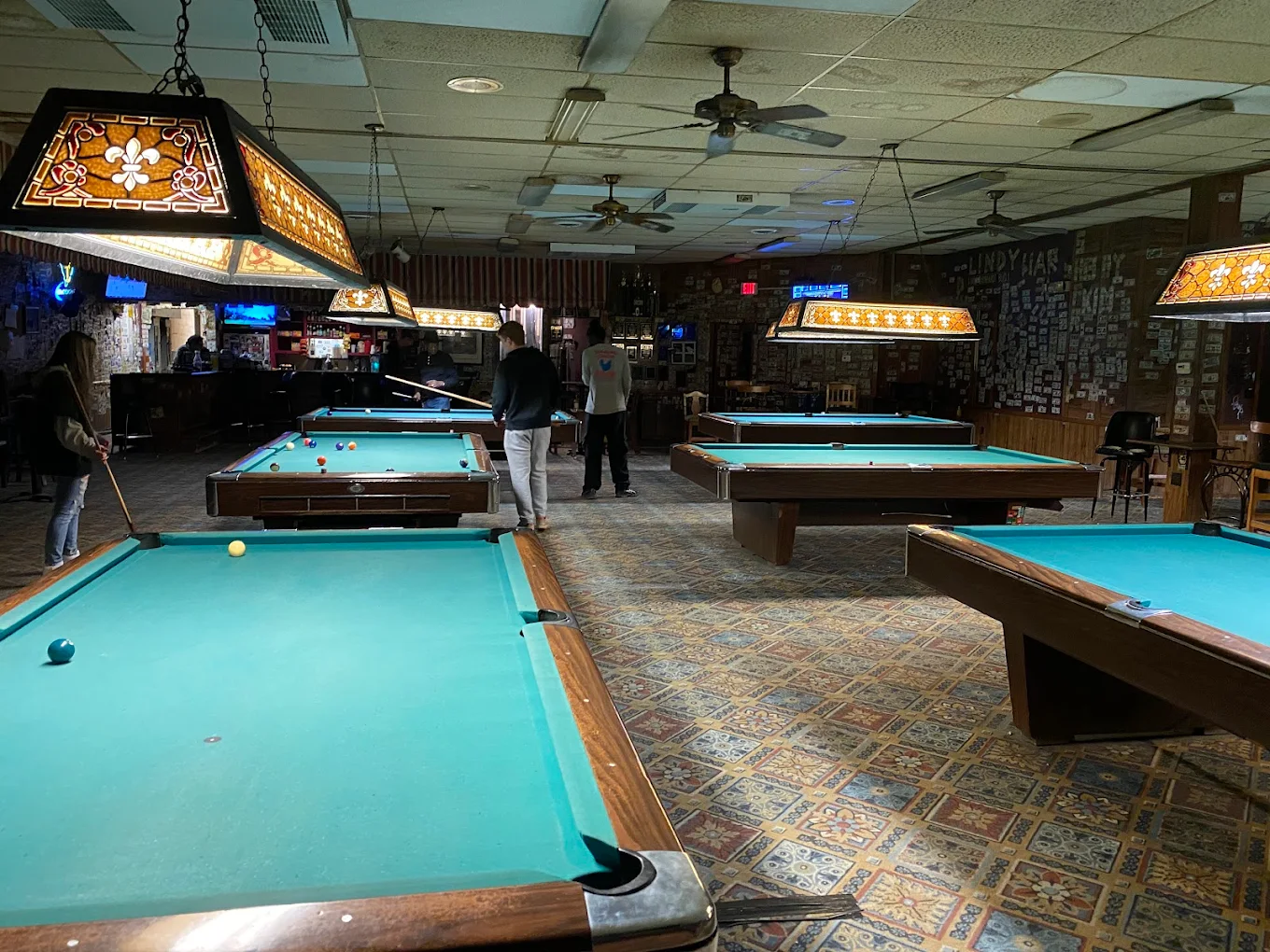 Palace Billiards pool hall exterior/interior