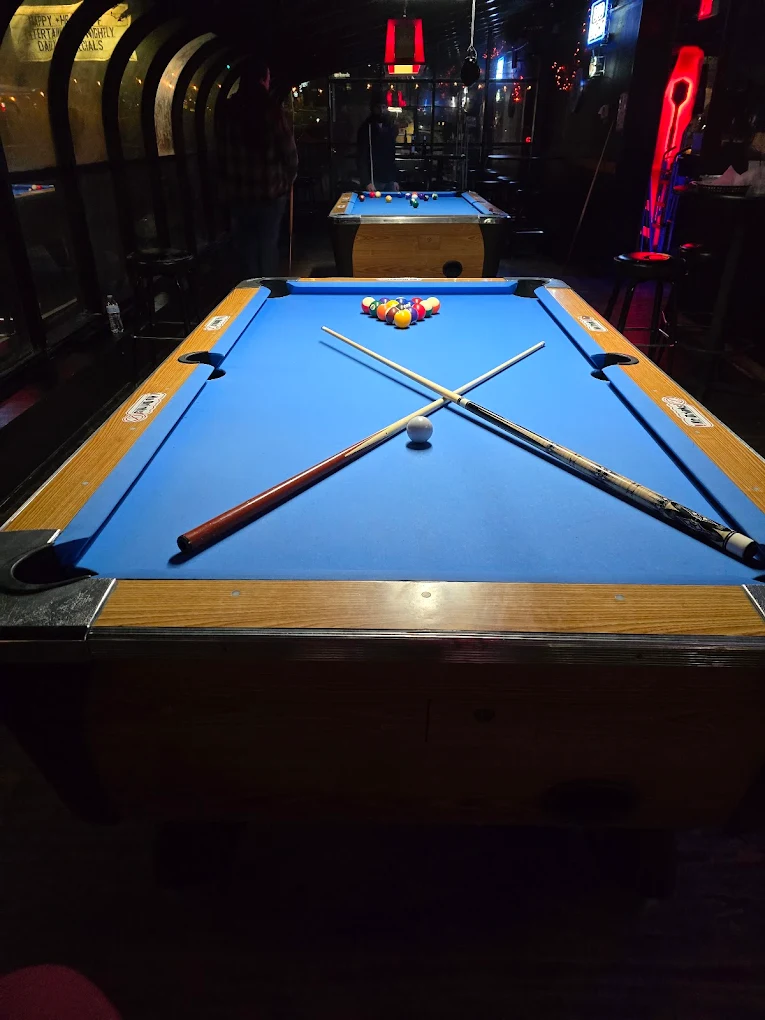 The H.U.T pool hall exterior/interior
