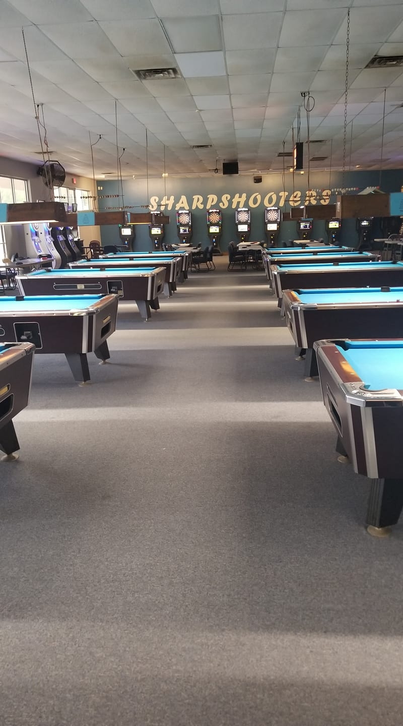 Sharpshooters Pool and Darts pool hall exterior/interior