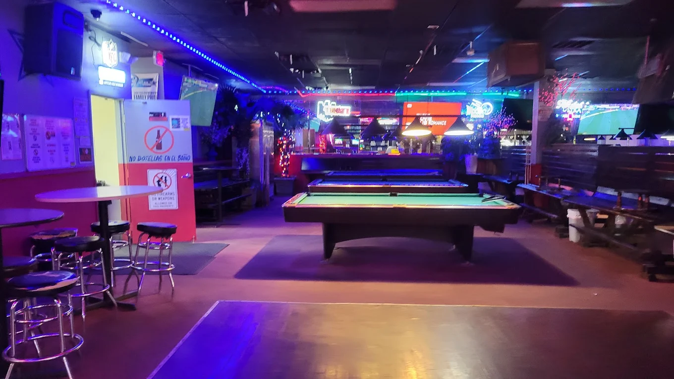 Cafe Billiard Gameroom pool hall exterior/interior