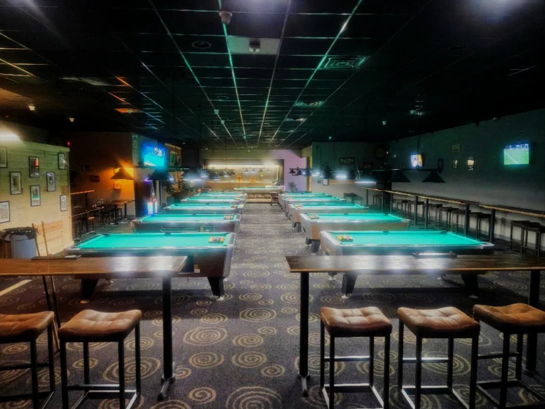 The Billiard Parlor pool hall exterior/interior