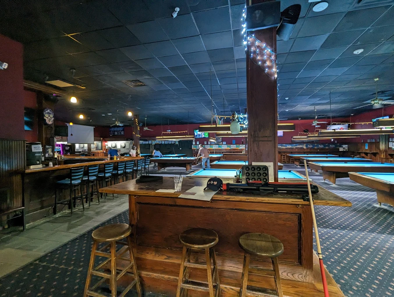 Revolution Darts & Billiards pool hall exterior/interior