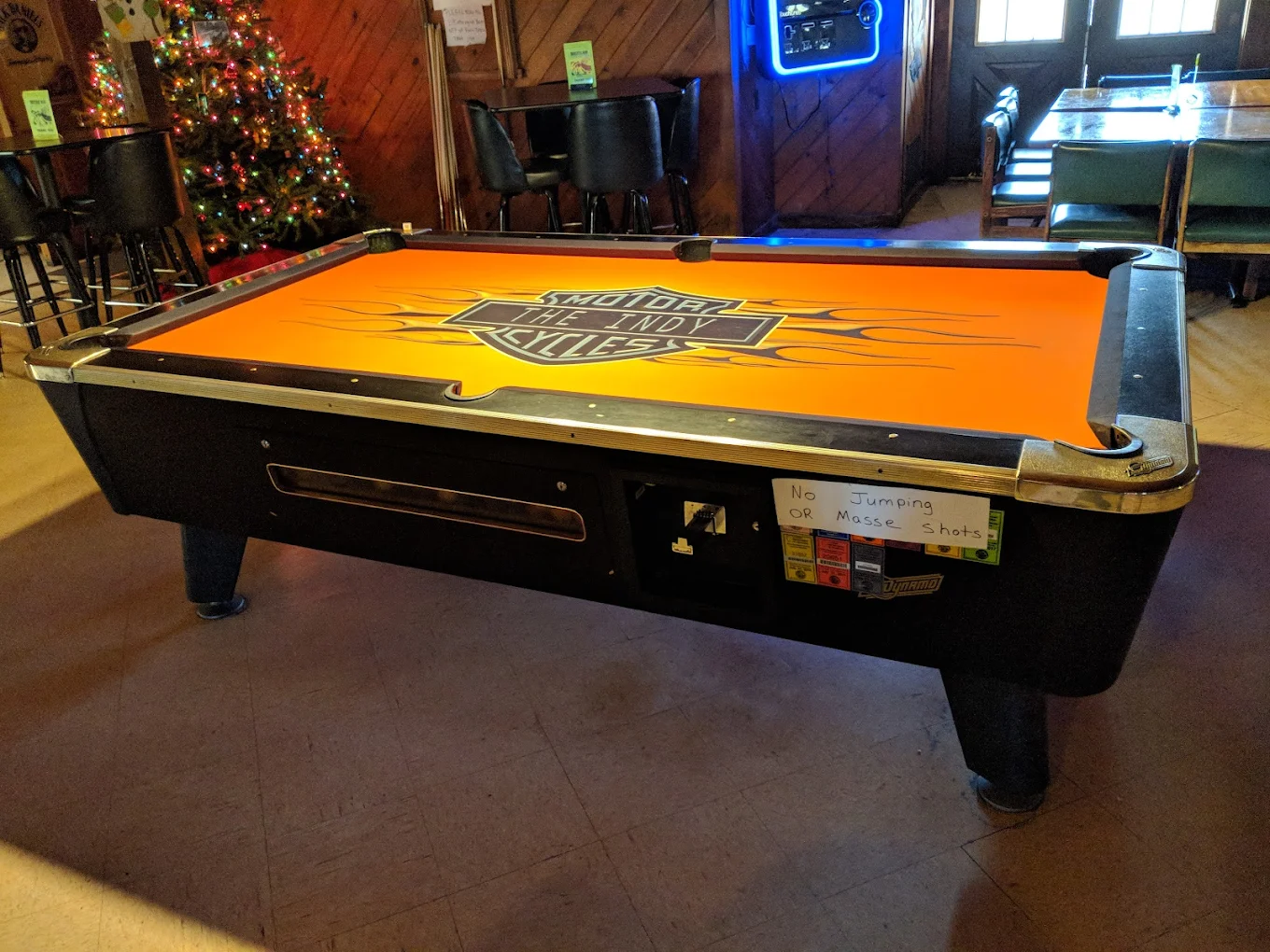 Industrial Tavern Indy Bar & Grill pool hall exterior/interior