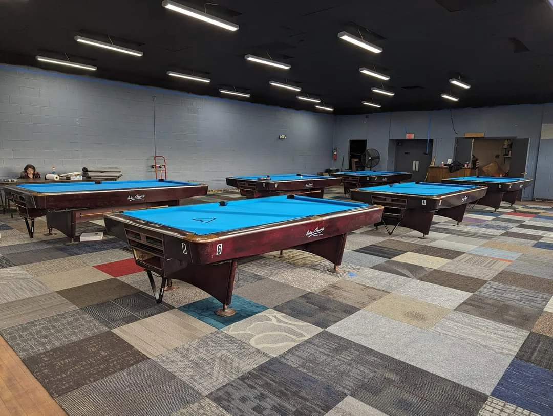 Slovak Catholic Club pool hall exterior/interior