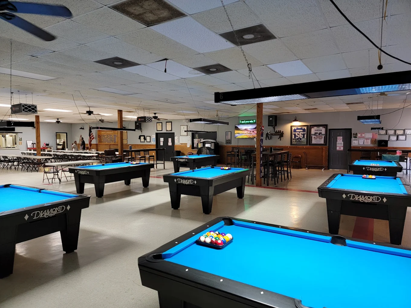 VFW Post 2772 pool hall exterior/interior