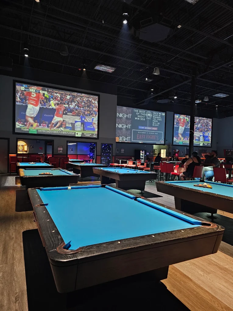 Easy Eights Billiards and Sports Bar pool hall exterior/interior