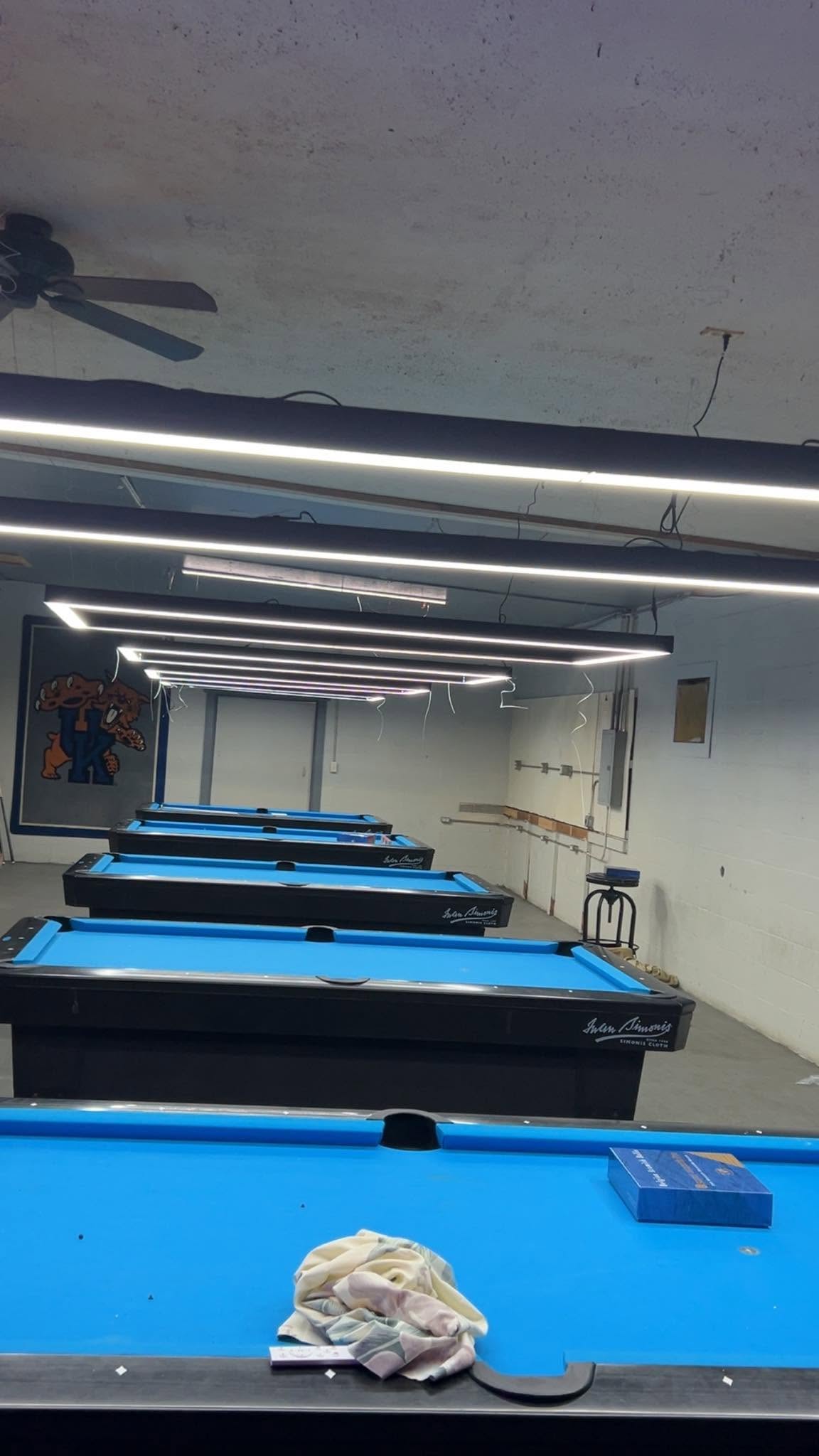 Kings Billiards Club pool hall exterior/interior