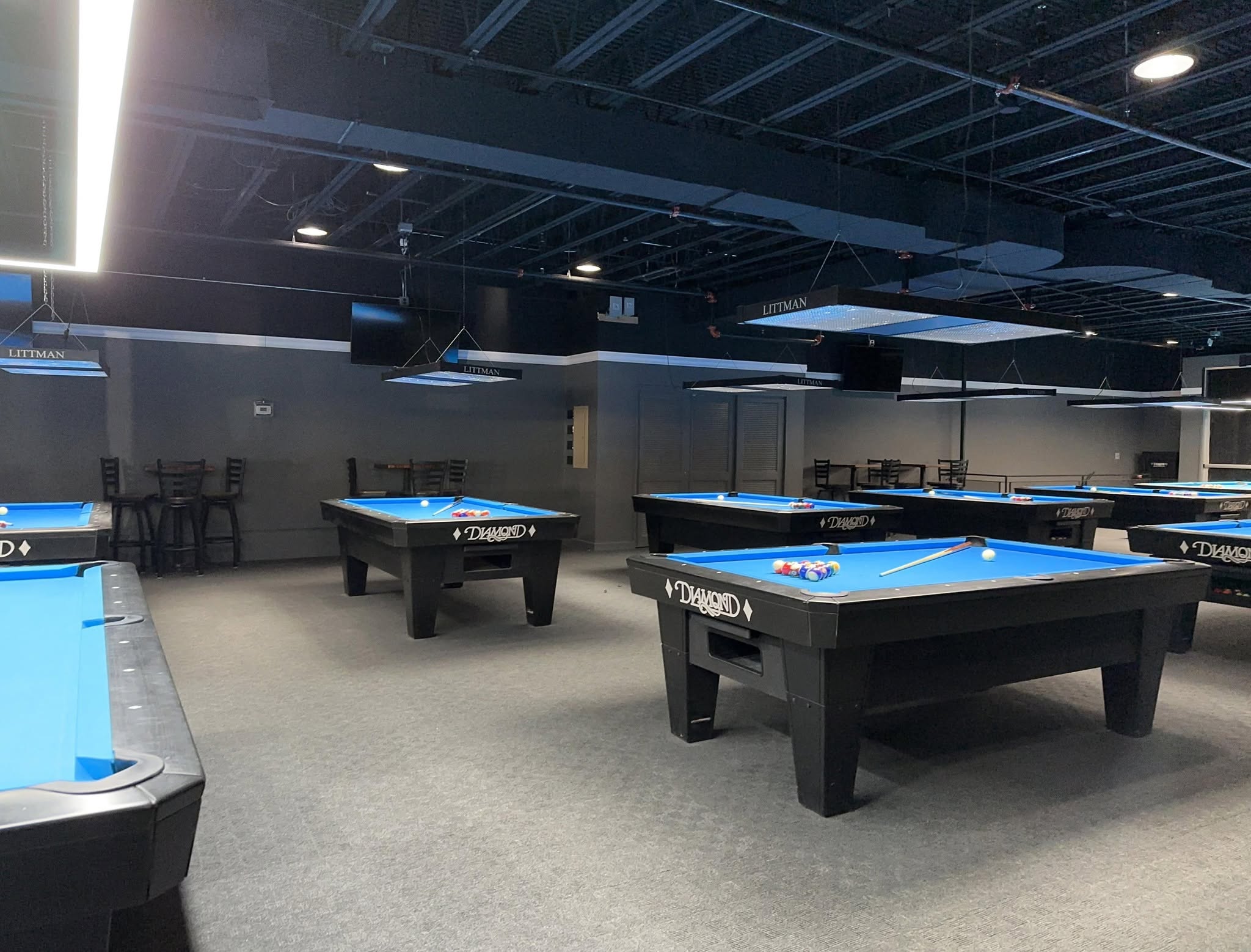 Jim's Place pool hall exterior/interior