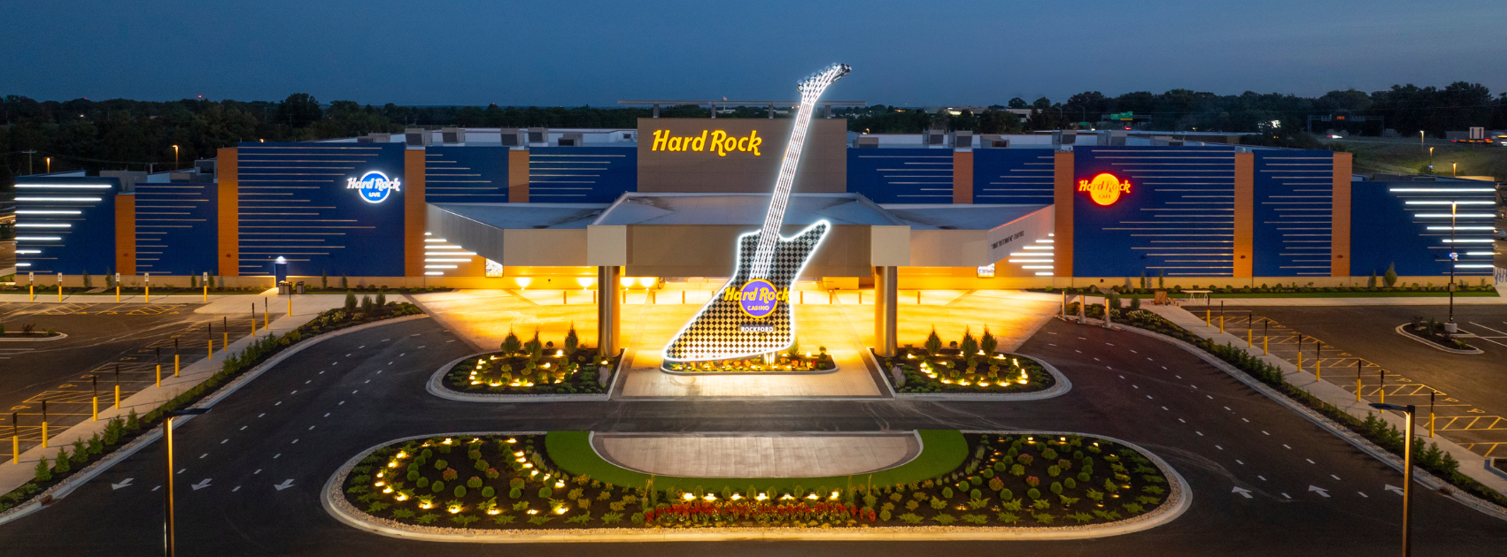 Hard Rock Casino pool hall exterior/interior