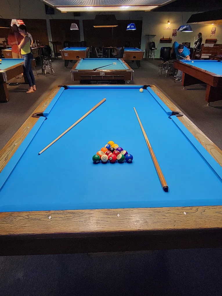 The Billiard Club pool hall exterior/interior