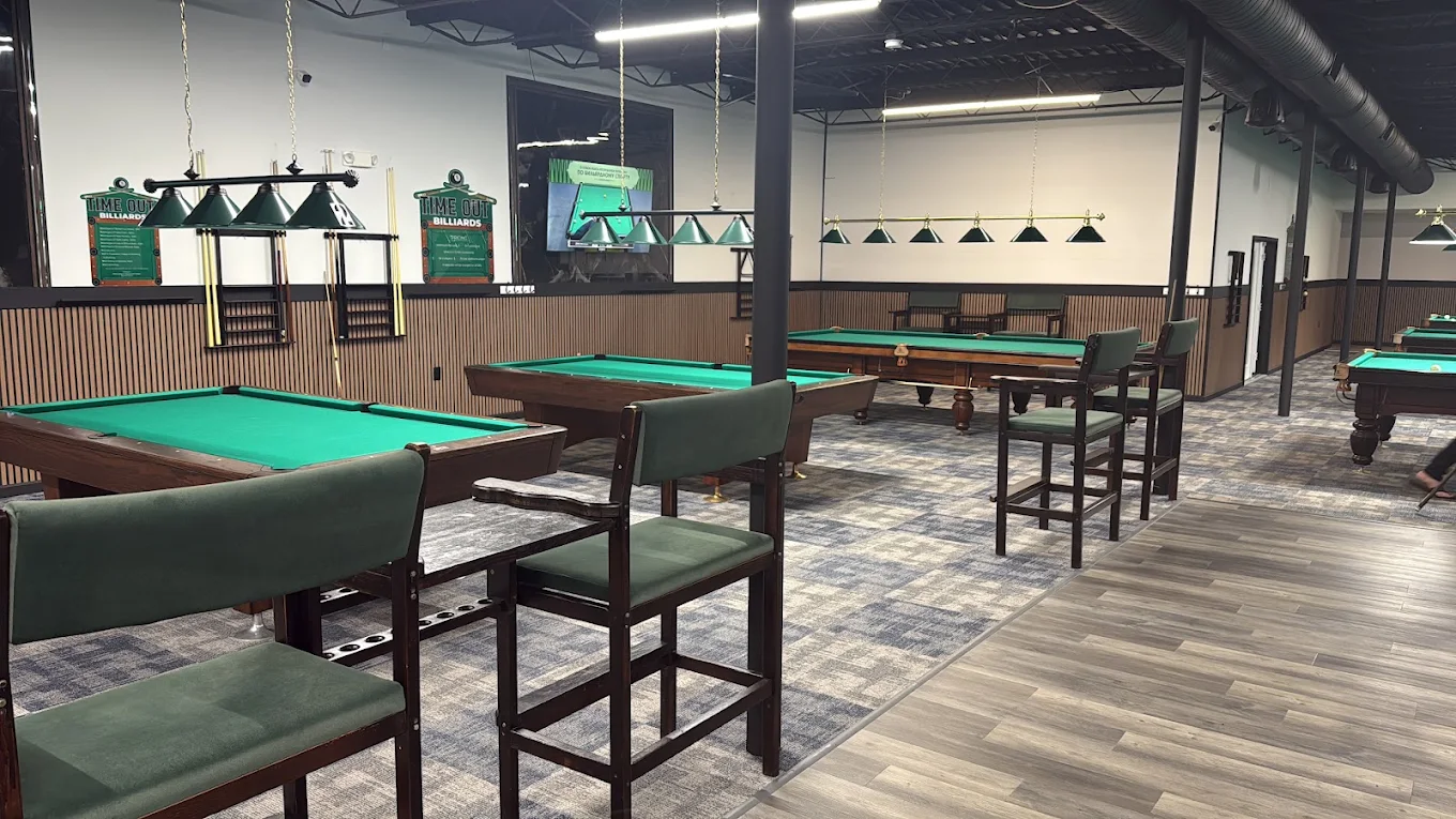 Timeout Billiards pool hall exterior/interior