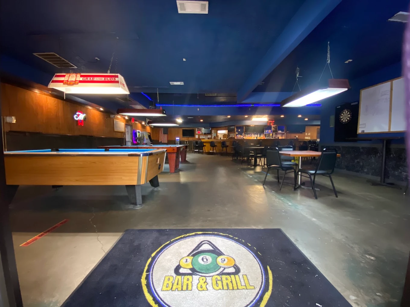 169 Bar & Grill pool hall exterior/interior