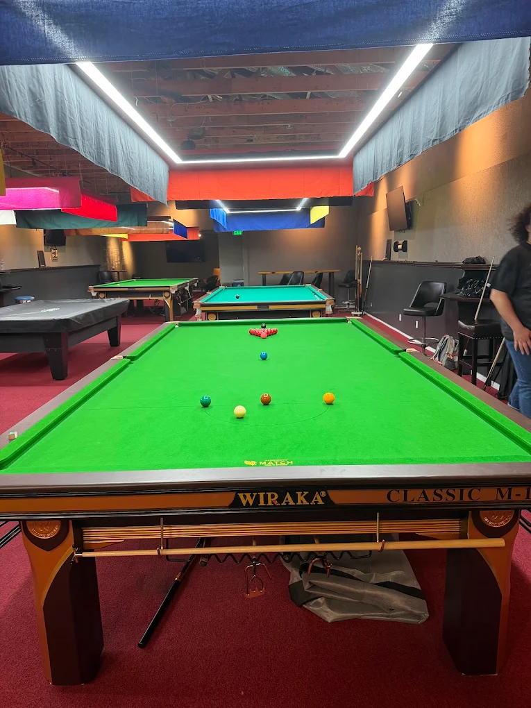 The Hall Bar & Billiards pool hall exterior/interior