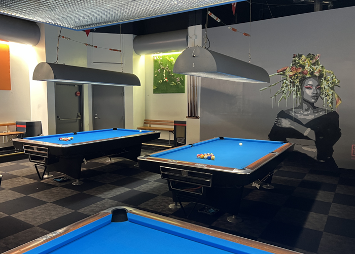 Family Billiards pool hall exterior/interior