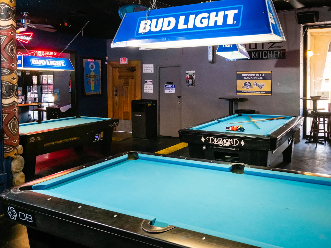 Shotz Bar & Kitchen pool hall exterior/interior