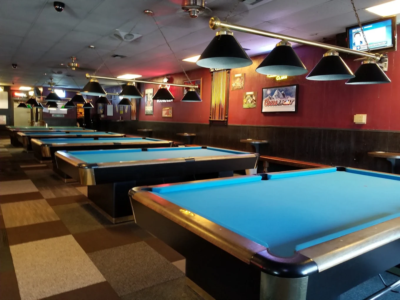 Rack Billiards pool hall exterior/interior