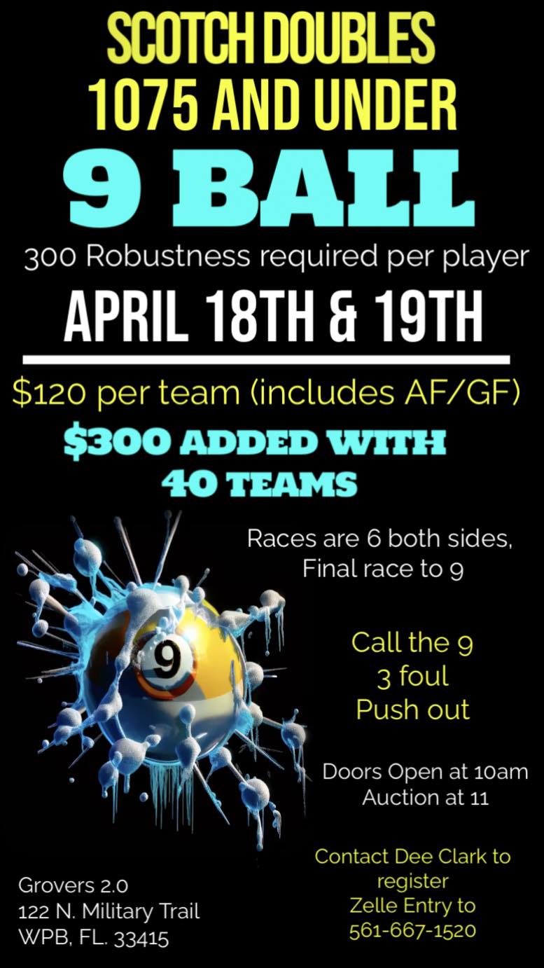 Tournament flyer / rules image
