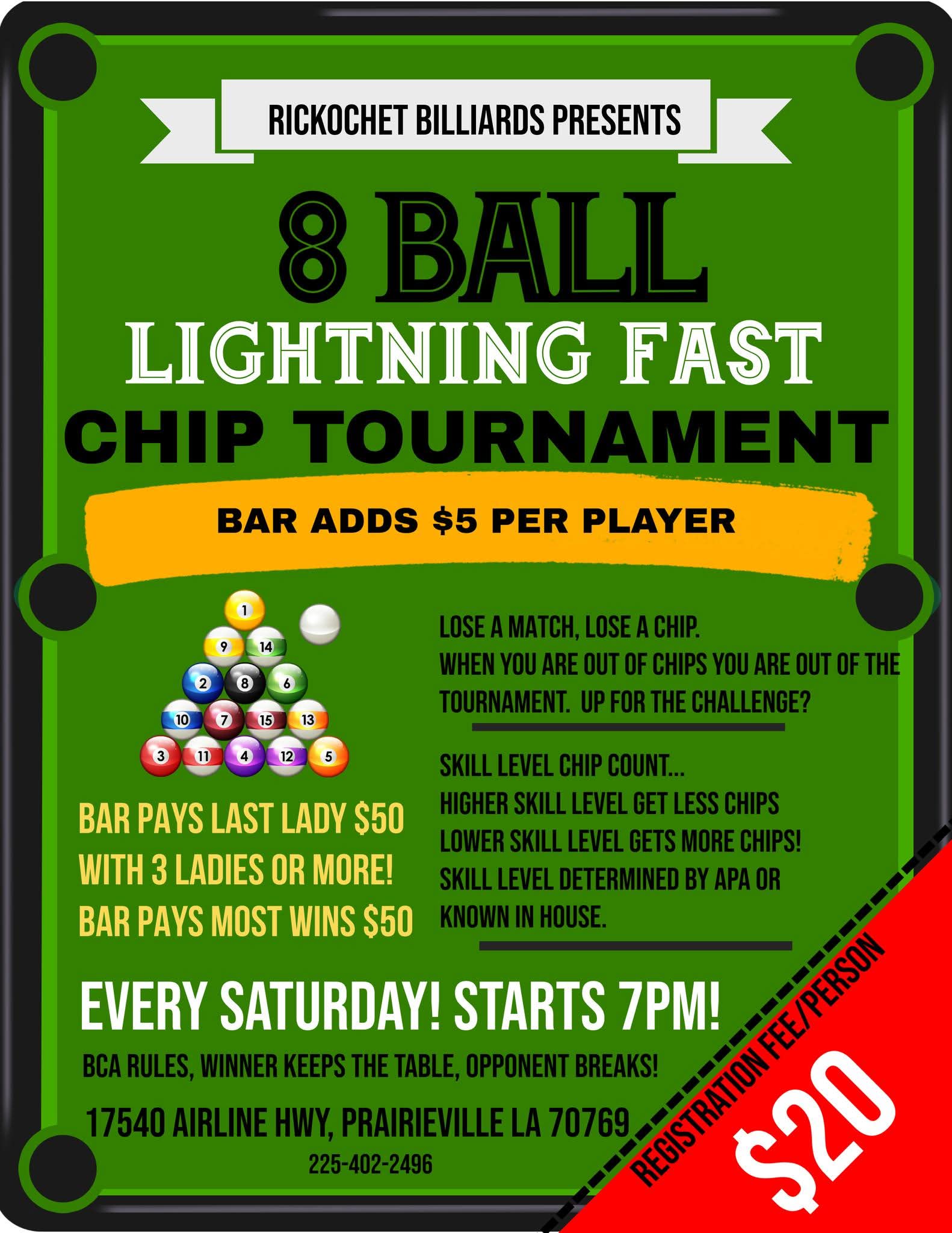 Tournament flyer / rules image