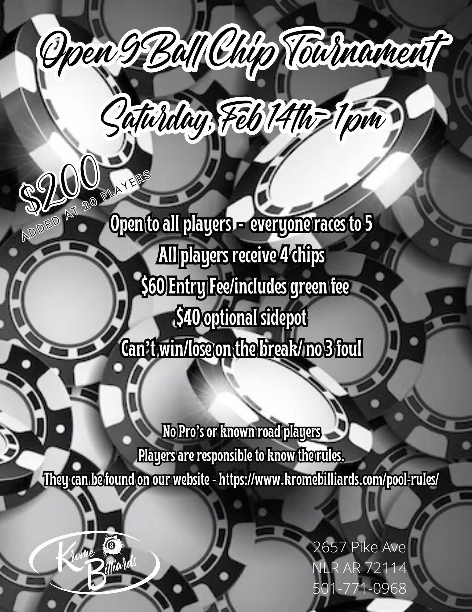 Tournament flyer / rules image