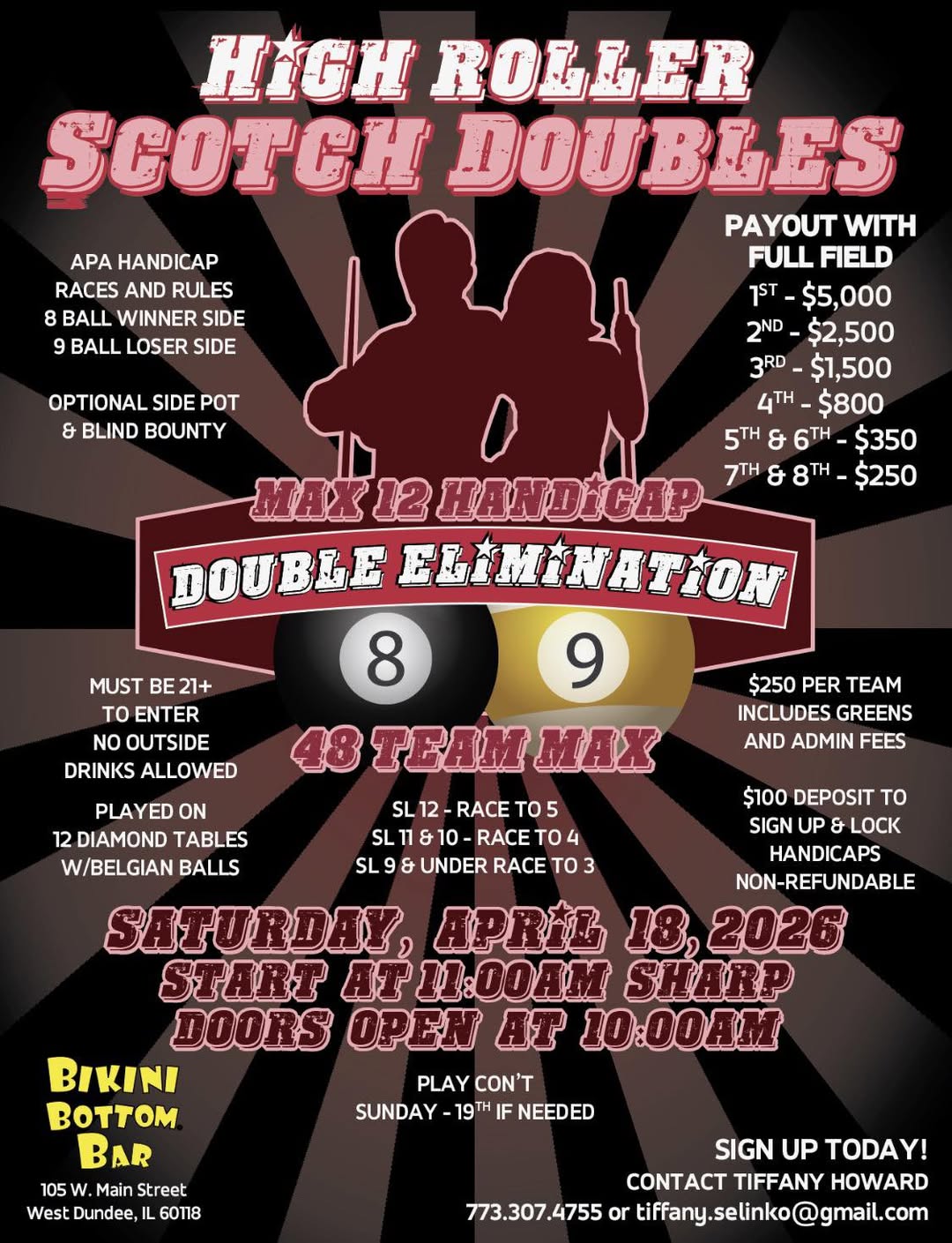 Tournament flyer / rules image