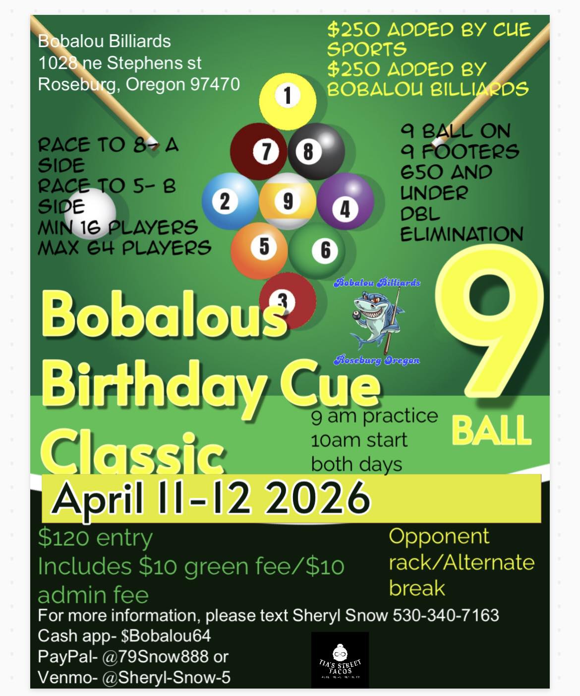 Tournament flyer / rules image