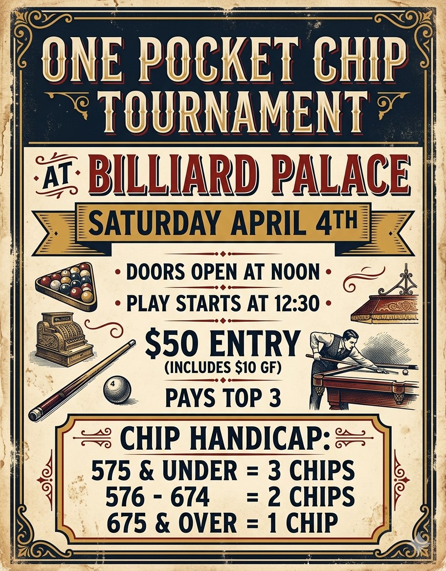 Tournament flyer / rules image
