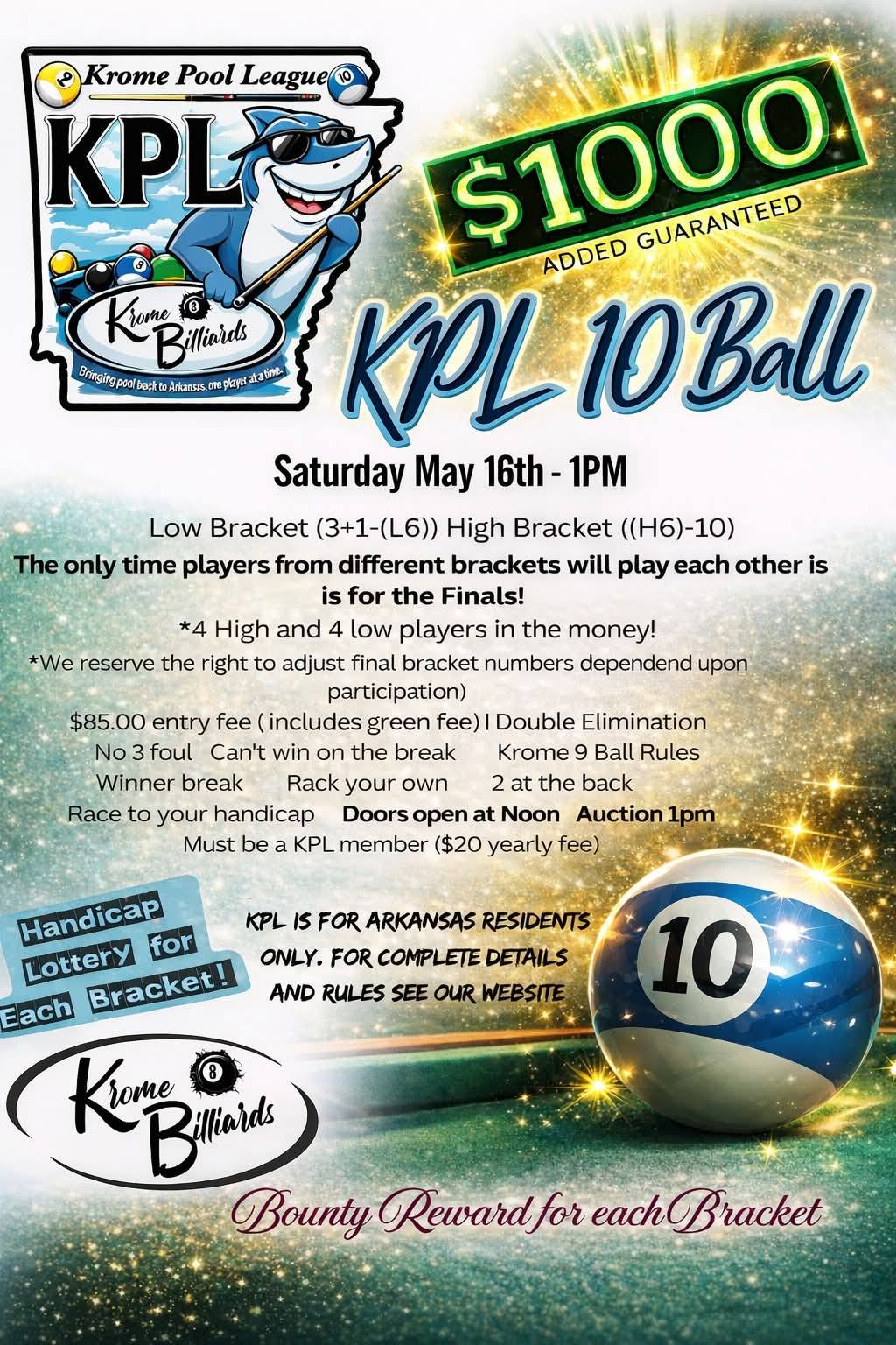 Tournament flyer / rules image