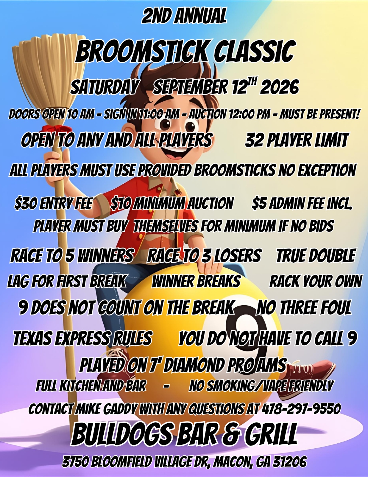 Tournament flyer / rules image