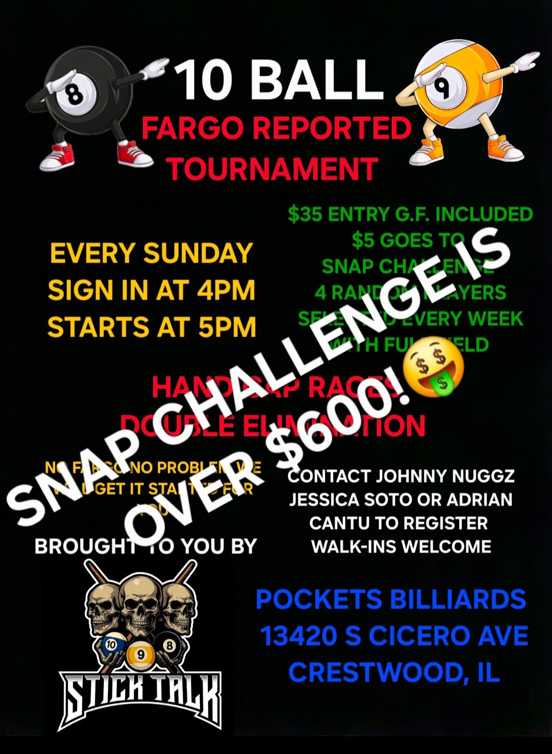 Tournament flyer / rules image