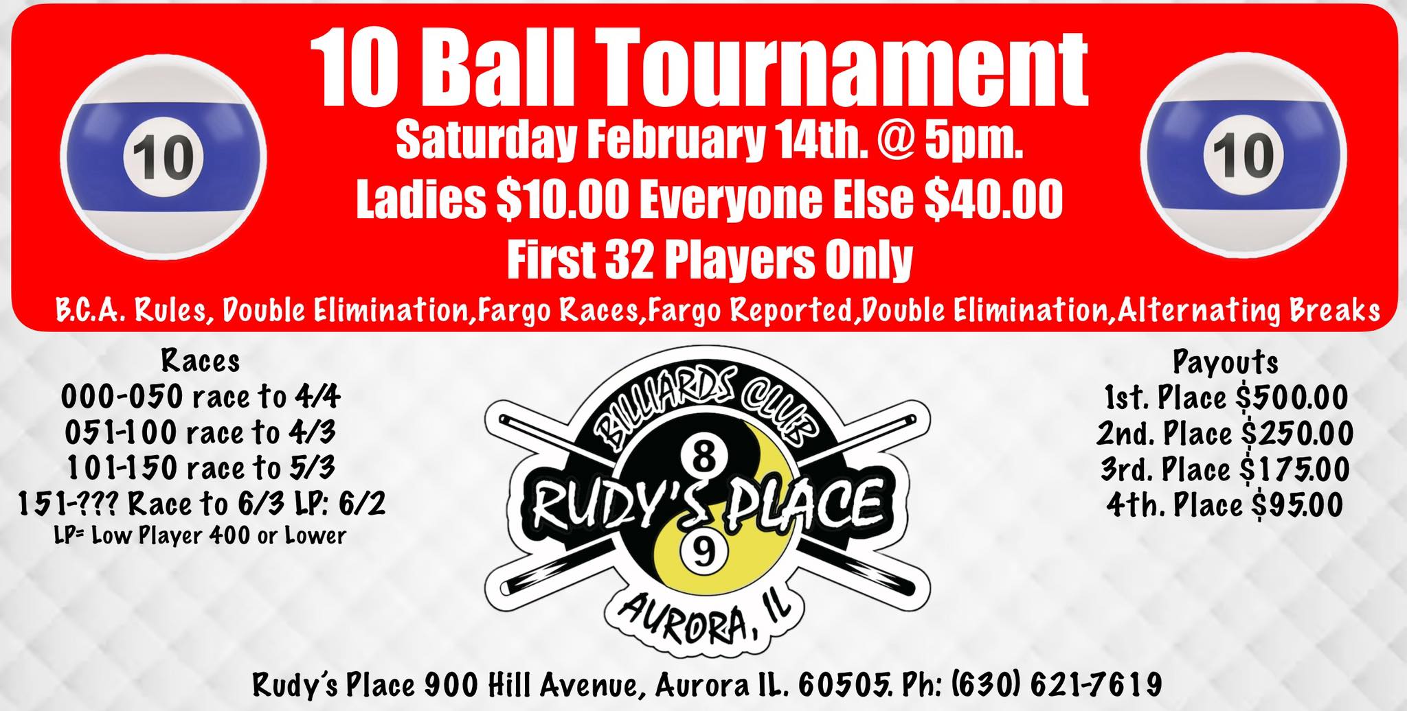 Tournament flyer / rules image