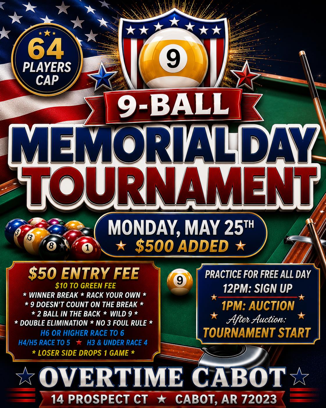 Tournament flyer / rules image