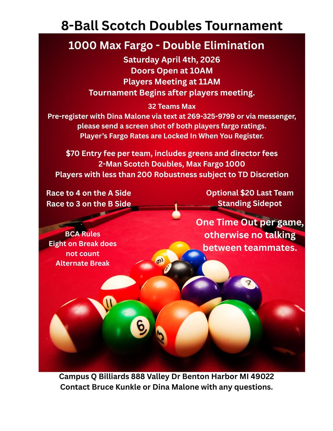 Tournament flyer / rules image