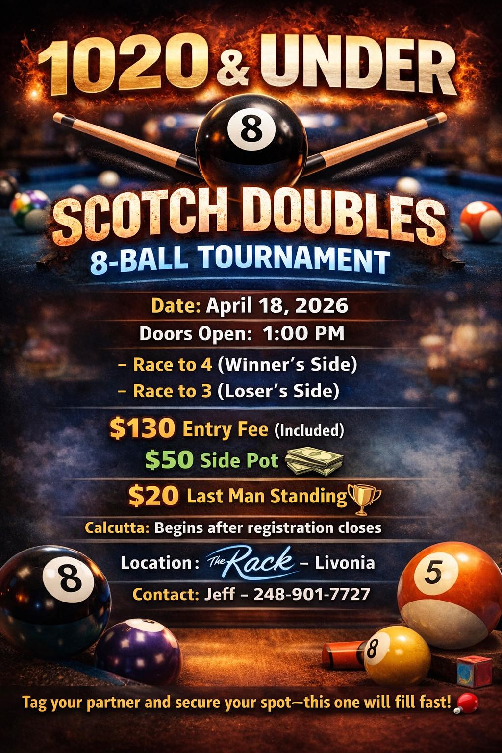 Tournament flyer / rules image