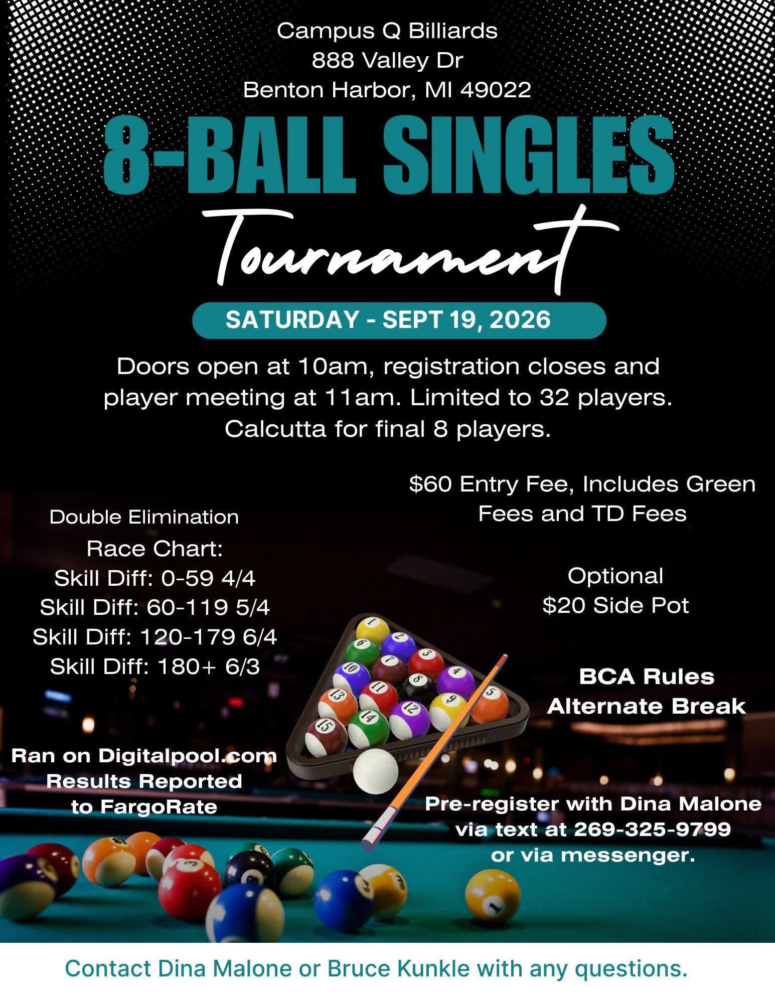 Tournament flyer / rules image