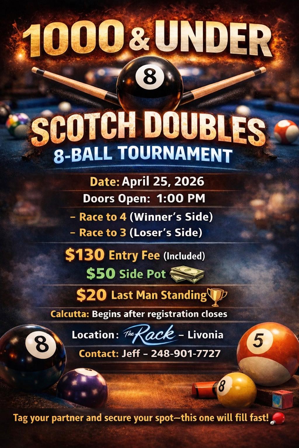 Tournament flyer / rules image