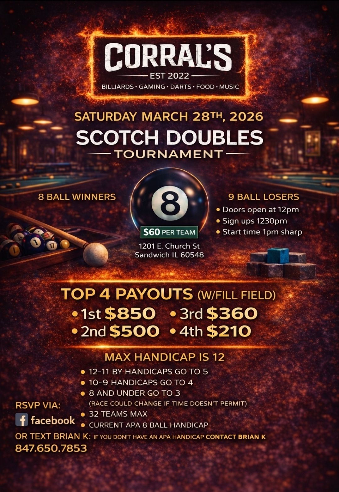 Tournament flyer / rules image
