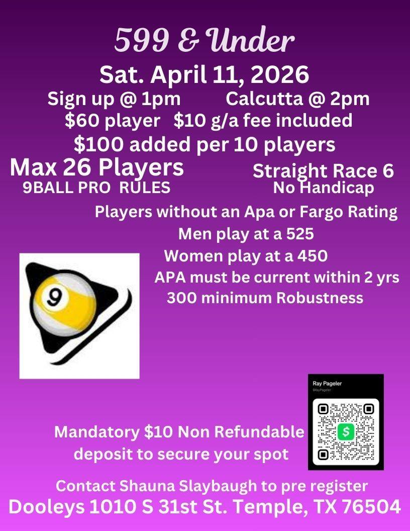 Tournament flyer / rules image