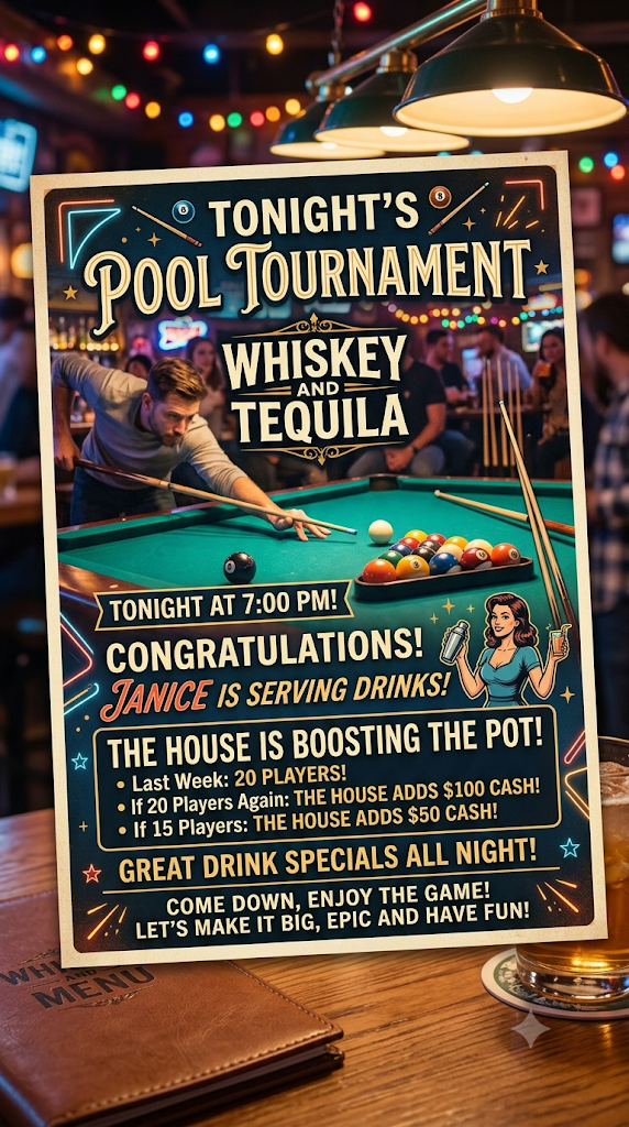 Tournament flyer / rules image