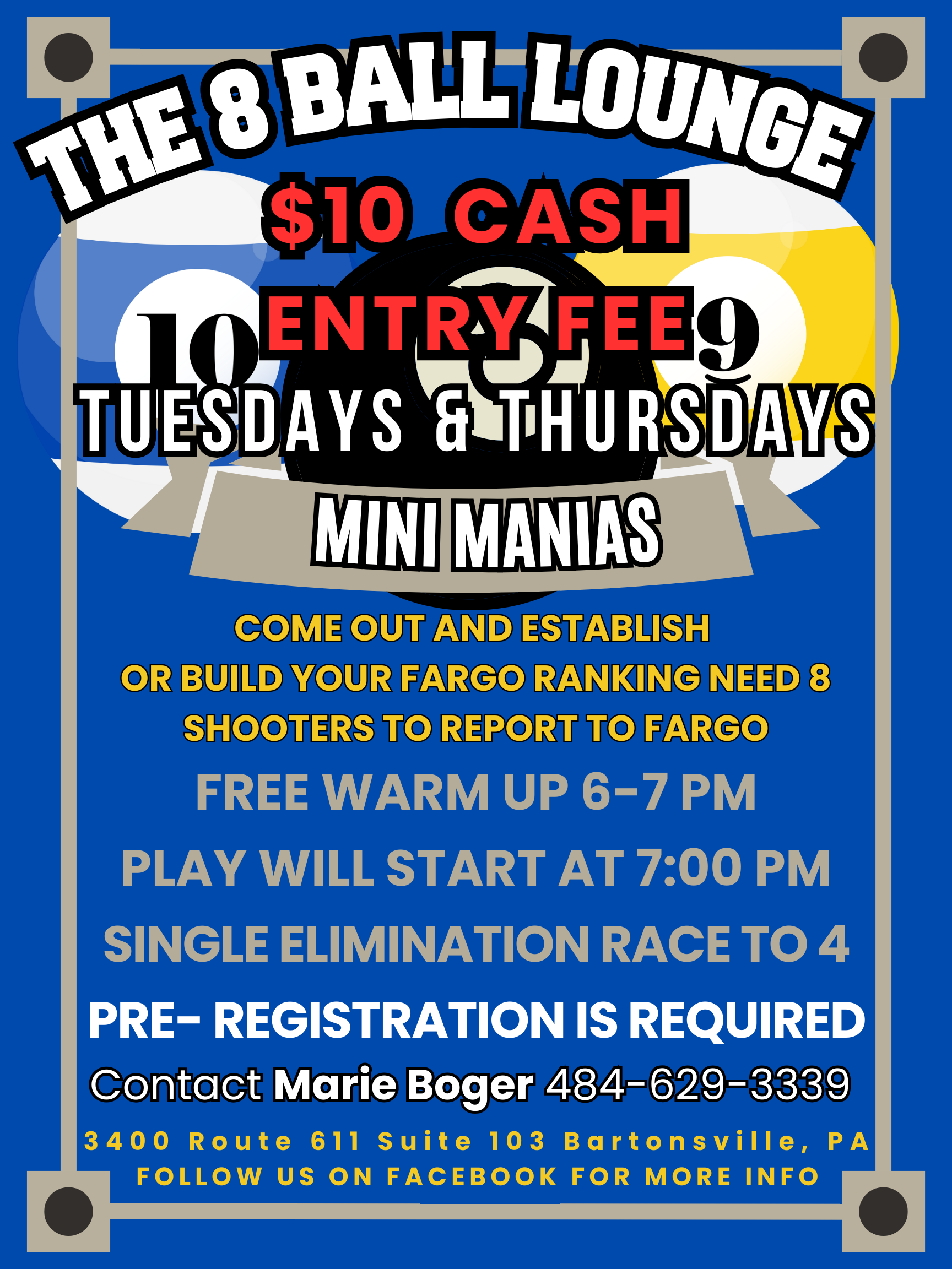 Tournament flyer / rules image