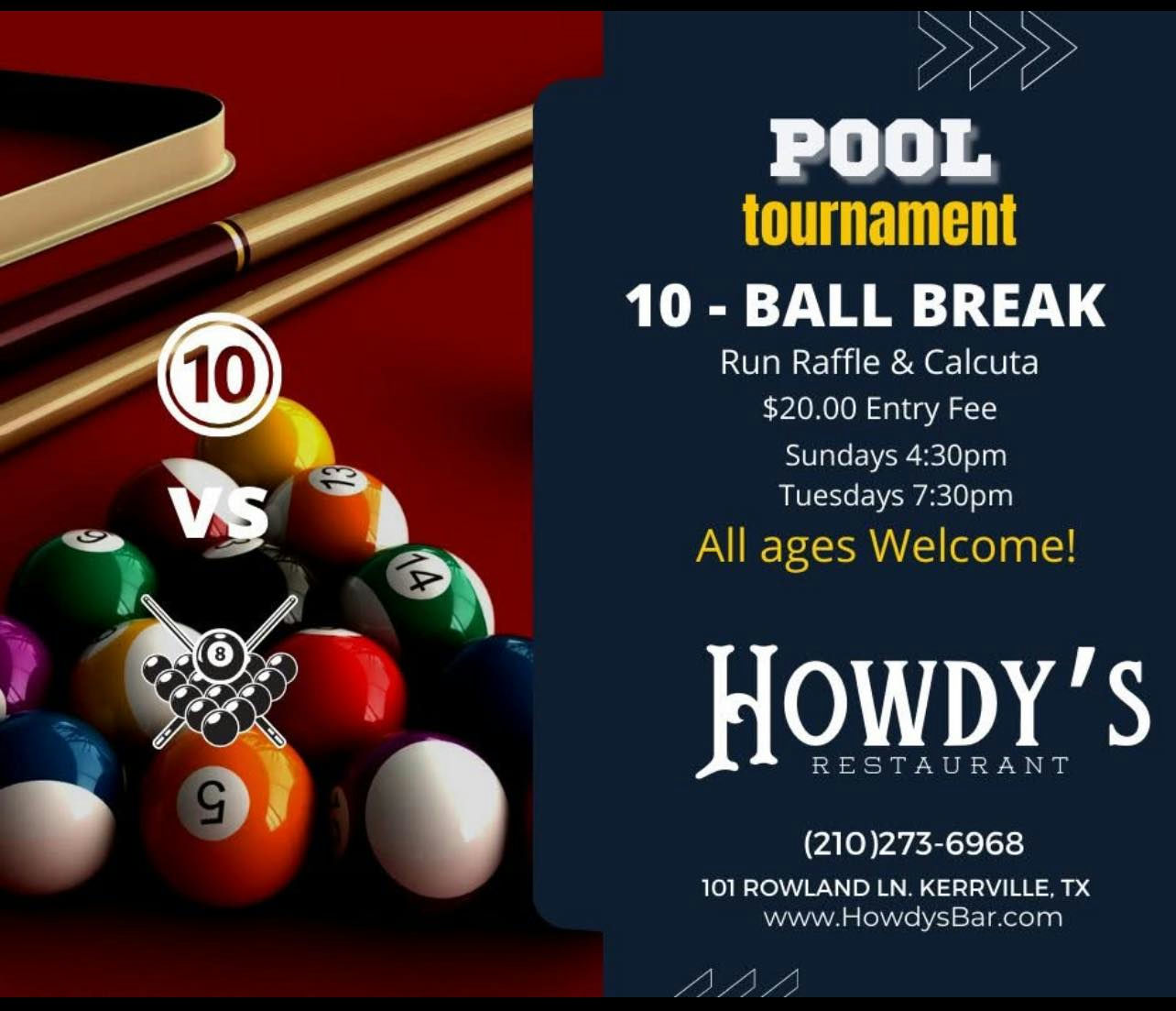 Tournament flyer / rules image