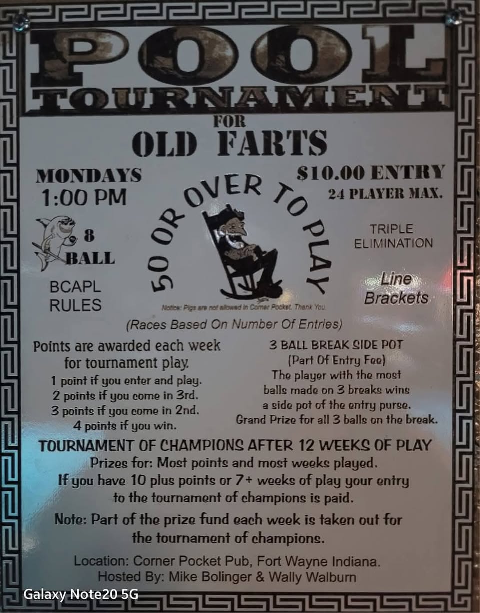 Tournament flyer / rules image