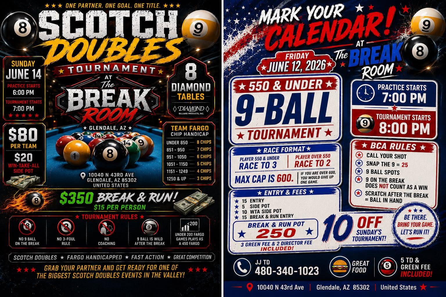 Tournament flyer / rules image