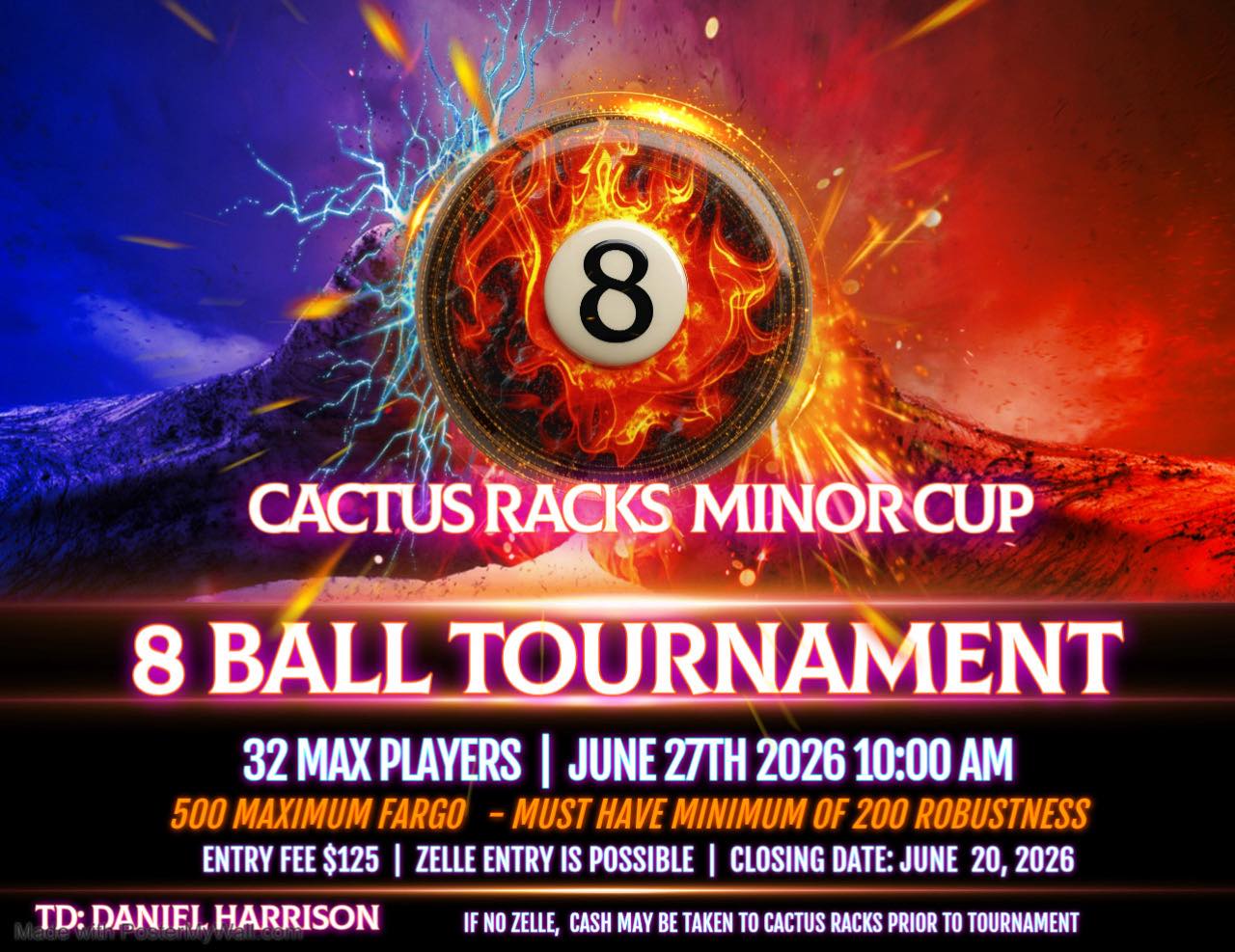 Tournament flyer / rules image
